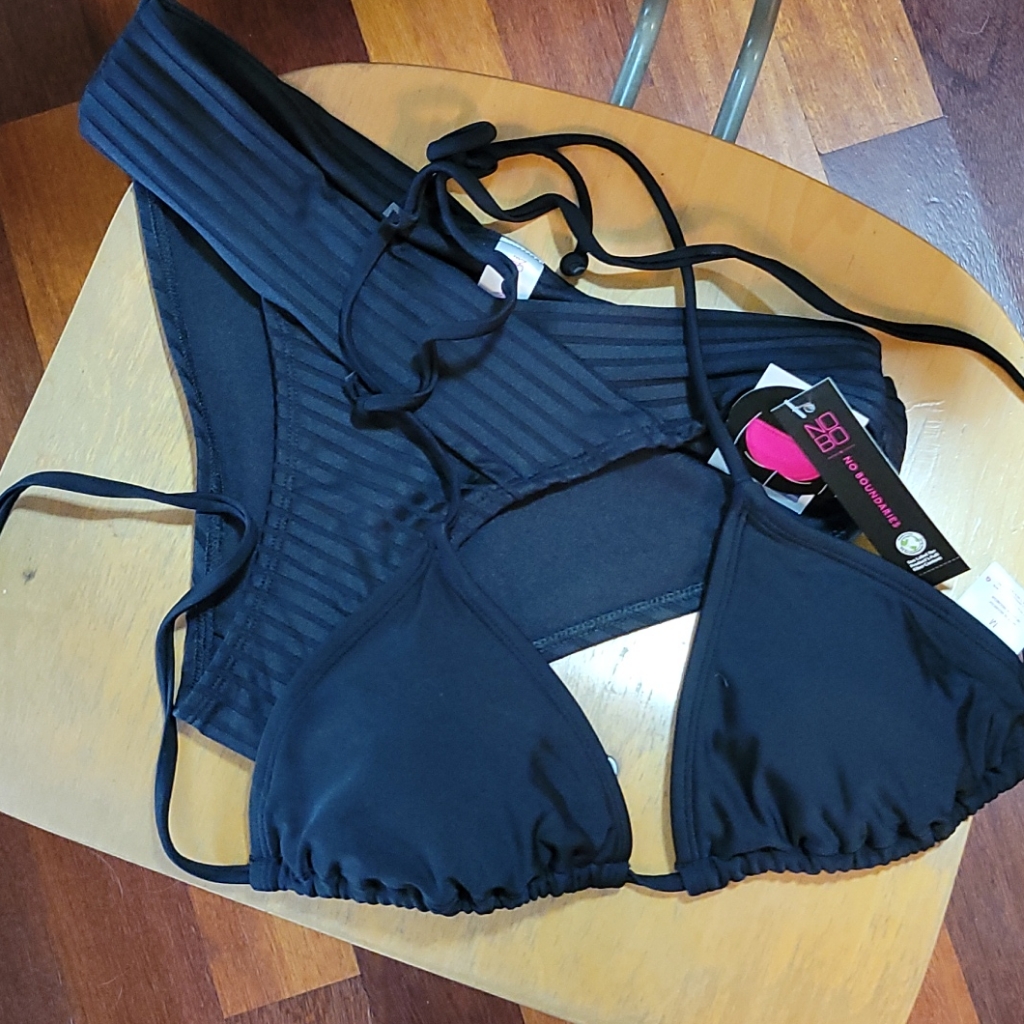 Nwt Basic Black Bikini M